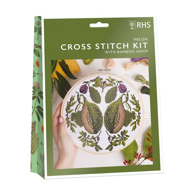 RHS Melon Cross Stitch Kit 8 Inches image number 1