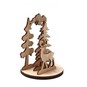 Mini Wooden Reindeer Scene Decoration image number 3