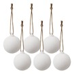 Ceramic Baubles 6 Pack