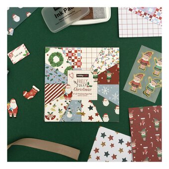 Holly Jolly Christmas 6 x 6 Inches Paper Pad 24 Sheets