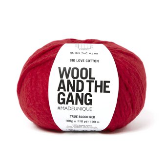 Wool and the Gang True Blood Red Big Love Cotton 100g
