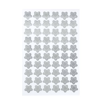 Silver Star Paper Stickers 60 Pack image number 4