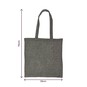 Grey Cotton Shopping Bag 40cm x 38cm image number 3