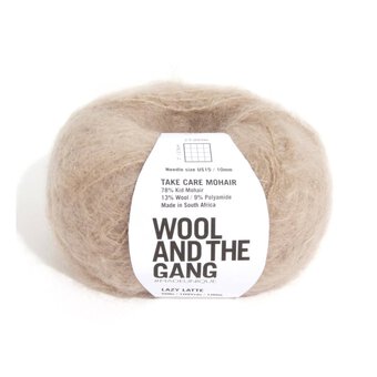 Wool and the Gang Lazy Latte Take Care Mohair 50g