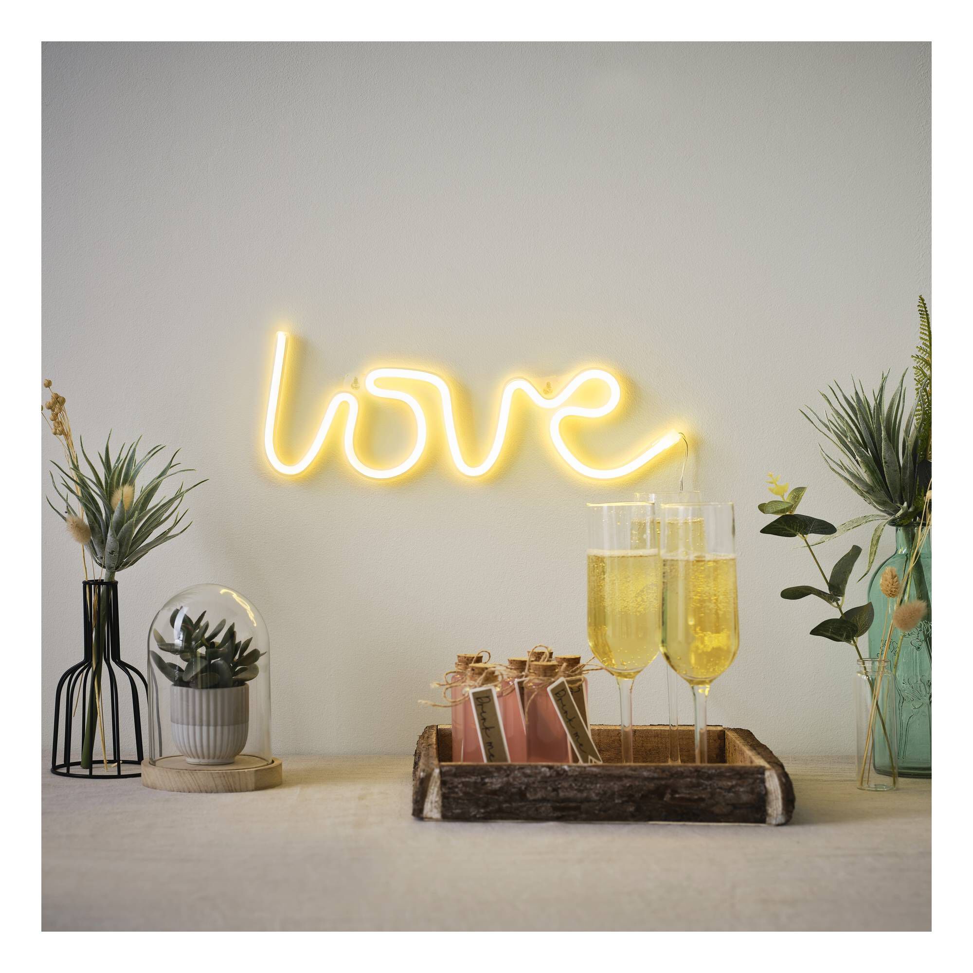 Love Neon LED Light Sign 35cm x 13cm Hobbycraft