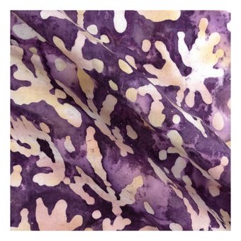 Purple Print Batik Single Cotton Fat Quarter image number 2