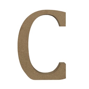 MDF Wooden Letter C 13cm