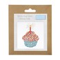Trimits Birthday Cake Mini Cross Stitch Kit 13cm x 13cm image number 1