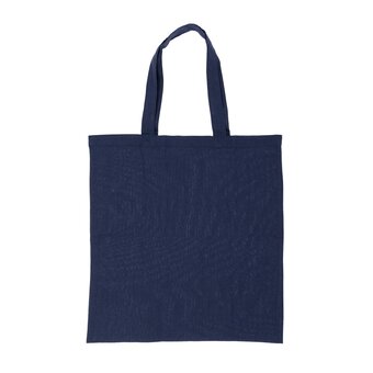 Navy Blue Cotton Shopping Bag 40cm x 38cm