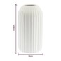 Ceramic Reeded Vase 10cm x 17.5cm  image number 3