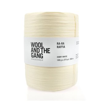 Wool and the Gang Ivory White Ra-Ra-Raffia 100g