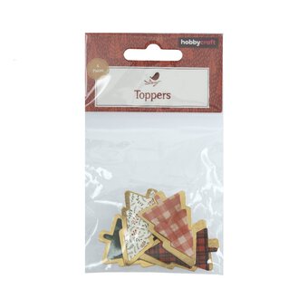 Tartan Tree Foiled Card Toppers 4 Pack  image number 6