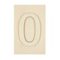 Wooden Number 0 Plaque 10cm x 15cm image number 1