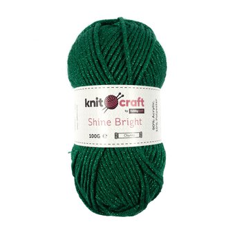 Knitcraft Green Shine Bright Chunky Yarn 100g