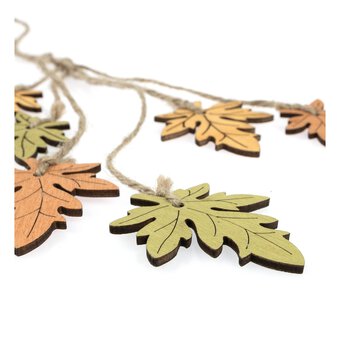 Wooden Leaf Decoration 28cm image number 3