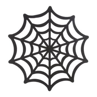Black Felt Spider’s Web 35cm
