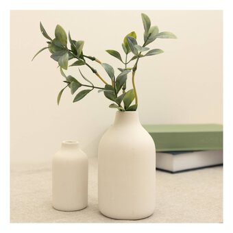 Ceramic Milk Bottle Vase 6.5cm x 12cm