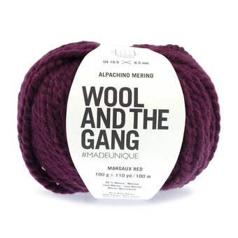 Wool and the Gang Margaux Red Alpachino Merino 100g