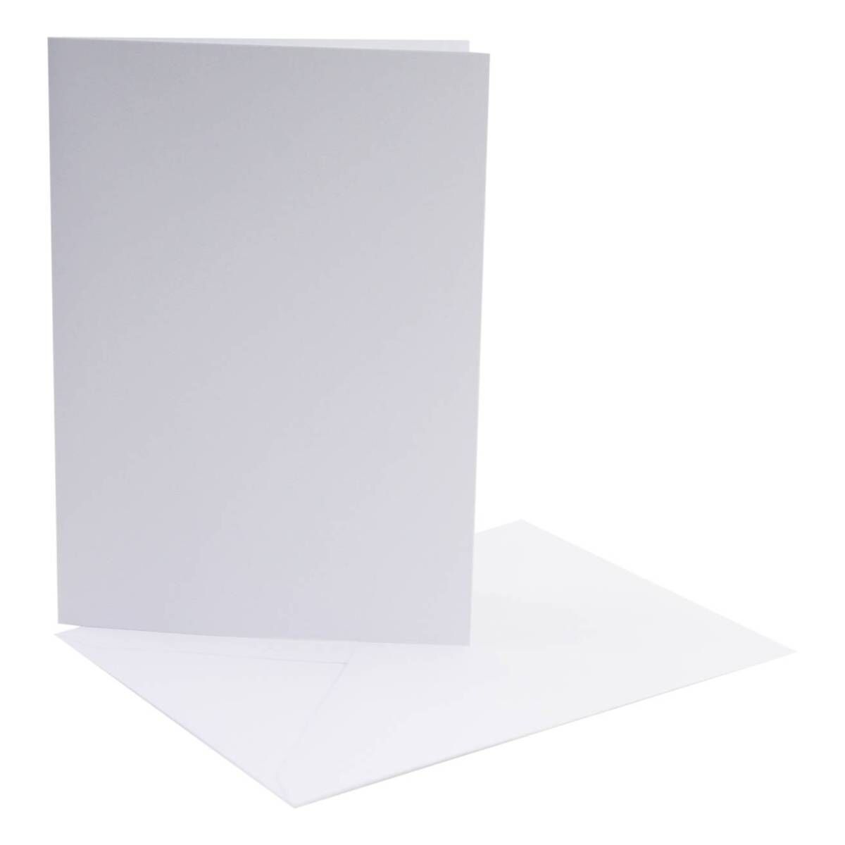 White Cards and Envelopes 5 x 7 Inches 4 Pack | Hobbycraft