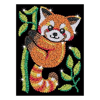 Kitfix Red Panda Sequin Art Kit image number 5