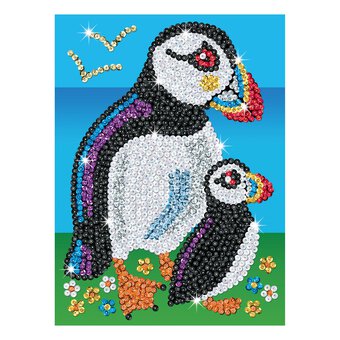 Kitfix Puffins Sequin Art Kit image number 5