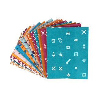 Geometric Abstract Cotton Fat Quarters 15 Pack