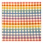 Rainbow Gingham Print Viscose Fabric by the Metre image number 2