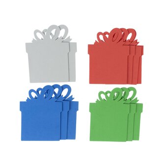 Christmas Gift Foam Shapes 12 Pack