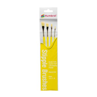 Humbrol Stipple Brushes 4 Pack