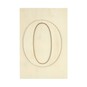 Wooden Letter O Plaque 10cm x 15cm image number 1