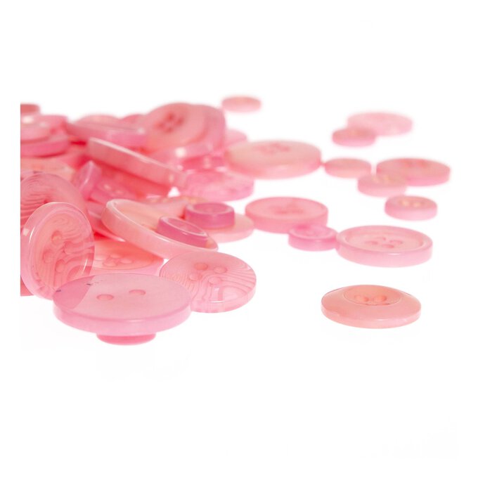 1600Pcs Pink Buttons for Crafts Assorted Sizes Button Pink in Bulk Pink  Craft