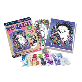 Kitfix Unicorn Sequin Art Craft Teen Kit image number 3