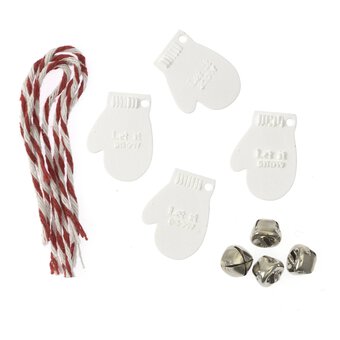 Mini Hanging Clay Mittens 4 Pack  image number 4