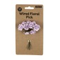 Mini Lilac Open Rose Wired Floral Picks 10 Pack image number 5