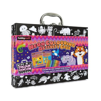 Neon Colouring Activity Case