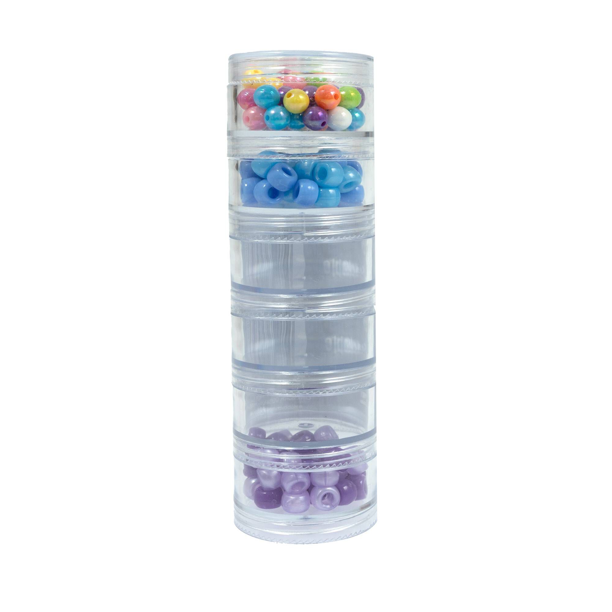 Clear Stackable Containers 40mm 6 Pack | Hobbycraft