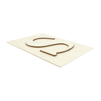 Wooden Letter S Plaque 10cm x 15cm image number 3