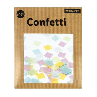 Pastel Square Tissue Paper Confetti 50g image number 4