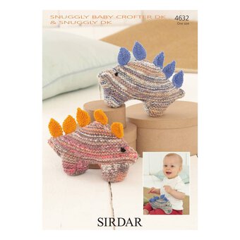 Sirdar Snuggly Baby Crofter and Snuggly DK Dinosaurs Digital Pattern 4632