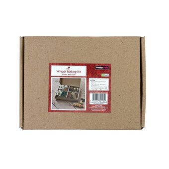 Green and Gold Wreath Making Kit image number 4