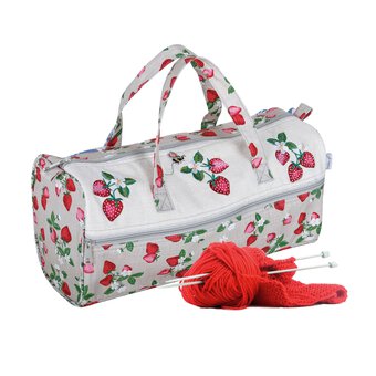 Strawberries Knitting Bag