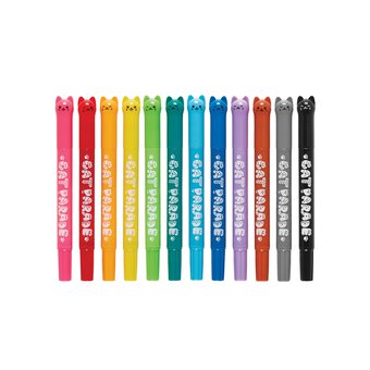 Cat Parade Twist-Up Watercolour Gel Crayons 12 Pack 