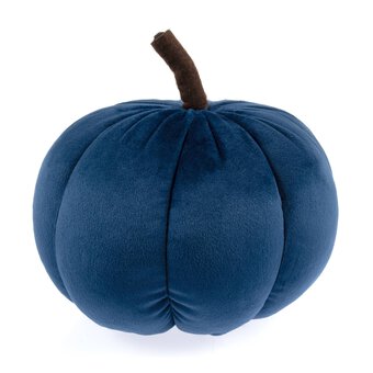 Navy Blue Plush Pumpkin 17cm