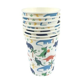 Dinosaur Party Paper Cups 8 Pack