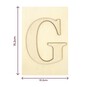 Wooden Letter G Plaque 10cm x 15cm image number 4