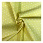 Lemon Simple Polka Polycotton Fabric by the Metre image number 1