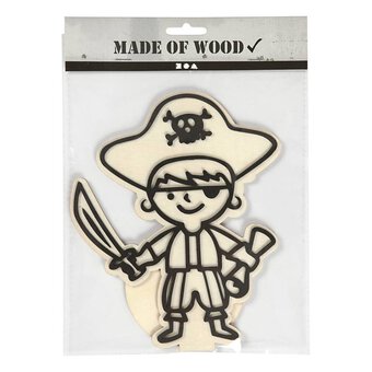 Decorate Your Own Pirate Wooden Shape