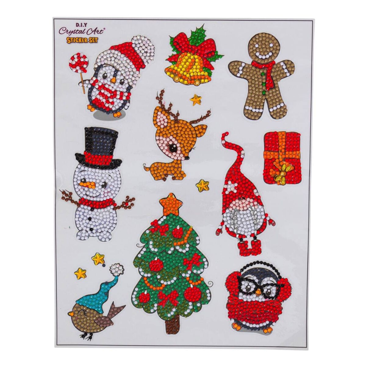 Crystal Art Christmas Character Sticker Set Hobbycraft