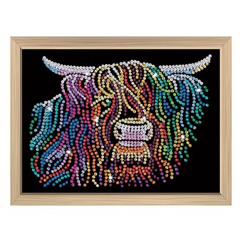 Kitfix Highland Cow Sequin Art Premium Kit image number 5