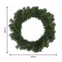 Artificial Fir Christmas Wreath 46cm image number 5